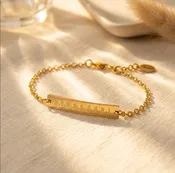 Actual Heartbeat Bracelet, Real Photo Engraved Sonogram Bracelet for New Mom