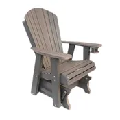 Adirondack Outdoor Amish Poly Glider Rocker | Coastal Gray
