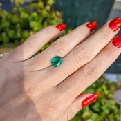 1.73 Carat Oval Emerald