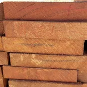 Brazilian Apitong, Angelim Pedra  Rough Board 6/4 x 8 Full Sawn +1/4" / -0"