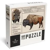 1000 Piece Wyoming, Plains Bison Puzzle - Lantern Press