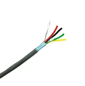 1,000 Feet CC1804SRGY4, 4 Conductor 18 Gauge Shielded Cable CMR Rated 4C 18AWG