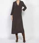 4 Ply Sherang Dress in Olive Branch
