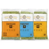 Premium Hay Bundle for Pets Alfalfa Hay, Timothy Hay, and Natural Orchard Grass