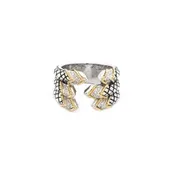 Andrea Candela 18kt & Sterling Silver Diamond Ring, Flecha
