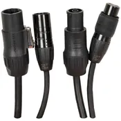 Accu-Cable IP65 DMX/Power Combo Cable Seetronic Locking | 12 ft