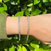Bezel Squares Tennis Bracelet