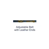 Adjustable belt with metal ends