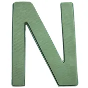 12" Fresh Floral Foam Letter "N"