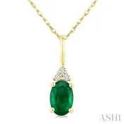 10 Karat Emerald Pendant