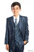 5 PIECE SHARK SKIN MATCHING SHIRT AND TIE