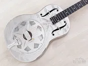 1933 National Style O Roundneck 12 Fret Brass Body Single Cone Resonator Acoustic Guitar w/ Case
