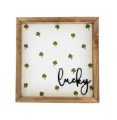 3D Lucky Shamrock Framed Art