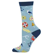 Ahoy Matey Bamboo Crew Socks | Women's