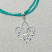 A French Quarter Fleur d' Lys Pendant
