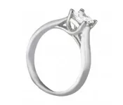 14K Gold Open Trellis work design for Princess Cut Diamond