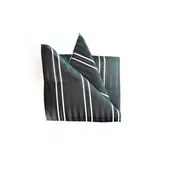 Black and White Pocket Square