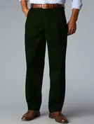 B&amp;amp;T Signature Khaki Classic Fit- Pleated - Olive