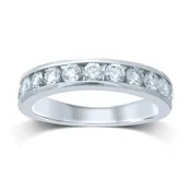 0.78 ct Diamond Band in 14K White Gold