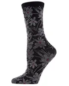 Abstract Floral Crew Sock