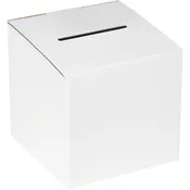 10″ x 10″ x 9-10″ White Ballot Box