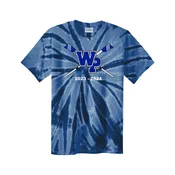 100% Cotton West Potomac Crew Tie Dye Team Spirit T-Shirt