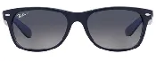 B125 RAY-BAN NEW WAYFARER RB2132 660778 55 MATTE BLUE ON TRANSPARENT BLUE / BLUE GRADIENT