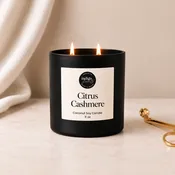 Citrus Cashmere Candle | Matte Black Jar