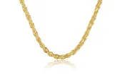 10K Yellow Gold 3mm Solid Rope Chain