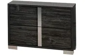 Freya Modern Nightstand Gloss Grey