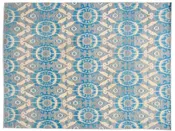 21st Century Modern Ikat Wool Rug 9' x 12'
