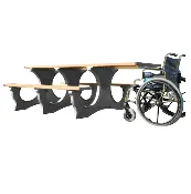 8′ Polly Tuff Easy Access ADA Compliant Picnic Table