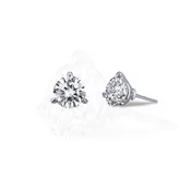 0.5 CTW 3 Prong Martini Stud Earrings by Lafonn