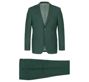 Men's Green 2-Piece Single Breasted Notch Lapel