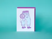 #1 Mom Jeans - Letterpress Greeting Card — M.C. Pressure