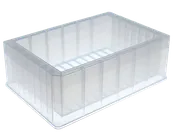 12 trough full height reservoir, single well, 290mL, natural, 5 plts/pk, 10 pks/cs