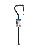 Aluminum Offset Cane with Gel Grip and Adjustable Height