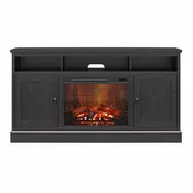 Ameriwood Home Ashton Lane Electric Fireplace TV Stand with Remote for TVs up to 65in