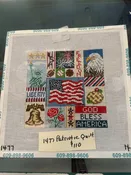 Patriotic Quilt Needlepoint Canvas