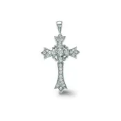 14KT 0.50CT Cross Diamond Pendant