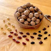 Raw Organic Red Walnut with shell & English Walnut with shell