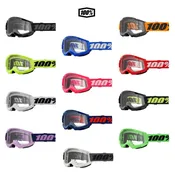 100% Strata 2 Clear Lens MX Motocross Offroad Goggles – Pick Color