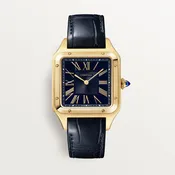Cartier Santos-Dumont Large Model Blue on Gold WGSA0115