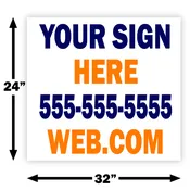 4mm 24x32 Yard Sign Printing