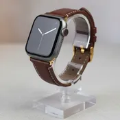 Brown Alligator-Grain Leather Strap