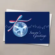 Airplane Ornament Holiday Card