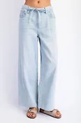 Baggy Straight Linen Jeans