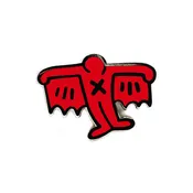 Bat Demon Pin - Red