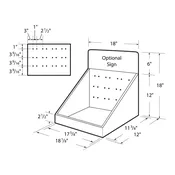 17 5/8” Pegable Display