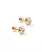 Addison Clear Screwback Stud Earrings